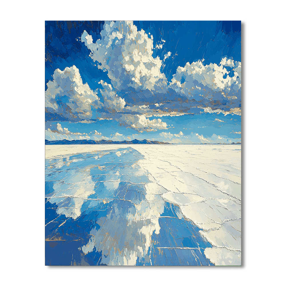 Salar De Uyuni, Bolivia Painting Number Kit