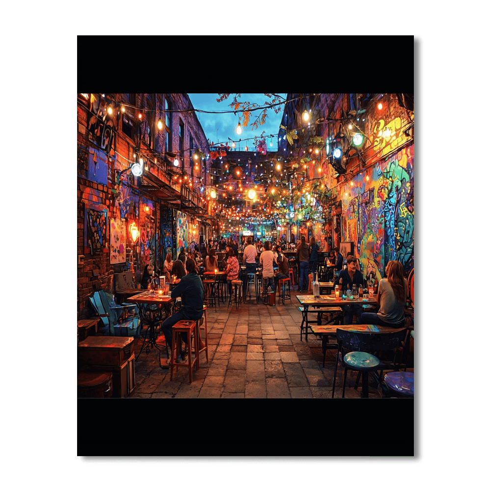 Budapest Ruin Bars Numbered Painting Kits