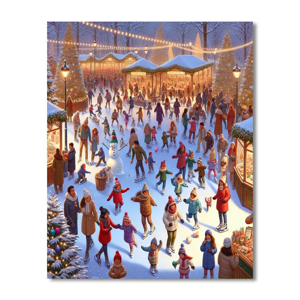 Tamworth Snowdome's Snowdome Christmas - England Paint By Numbers