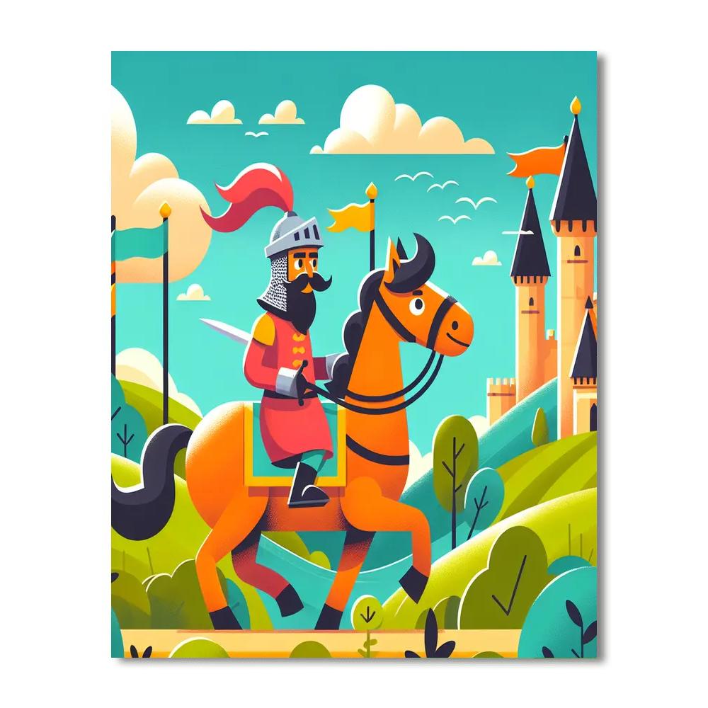 Knight's Quest For Honor DIY Paint By Numbers