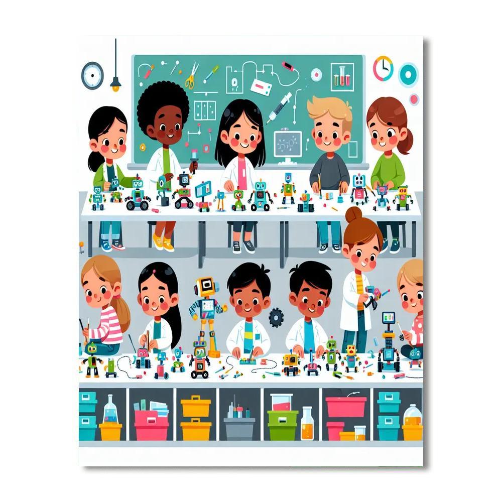Robot Innovation Lab Numbered Painting Kits