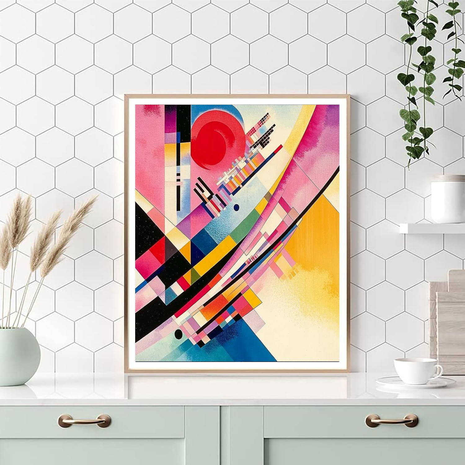 Wassily Kandinsky Inspired Futuristic Urban Landscape  Numbered Painting Kits