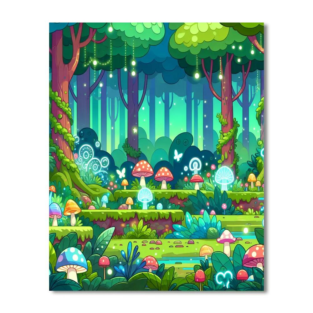 Magical Forest Treasures Painting By Numbers Kit