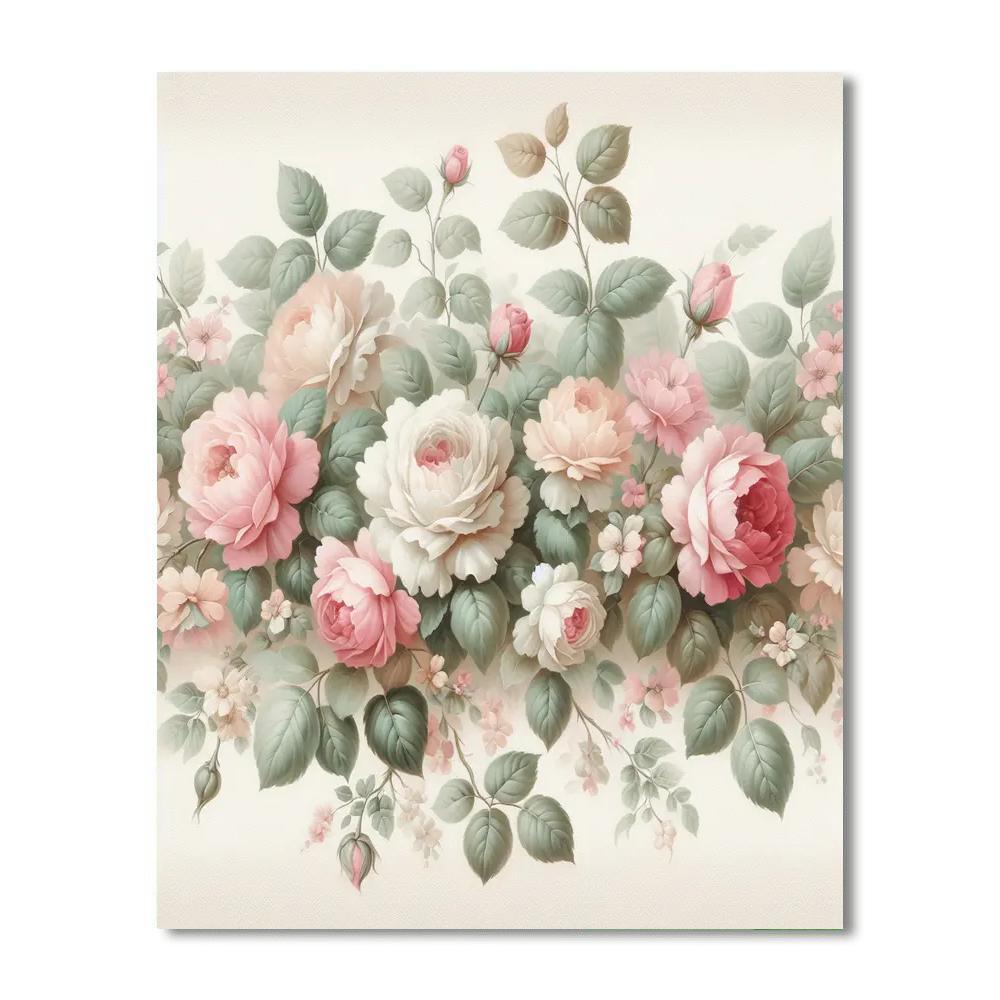 Vintage Rose Dreamscape Paint By Numbers Art