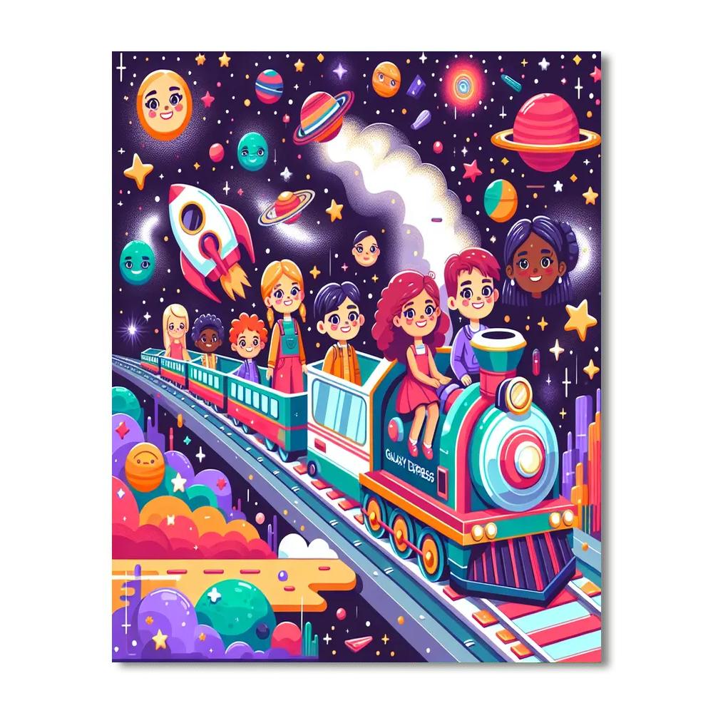 Galaxy Express Train Paint By Numbers