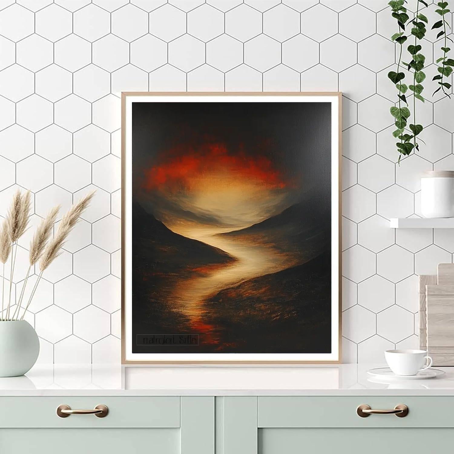 Caravaggio Inspired Abyss Of Serenity  Paint By Numbers Kits