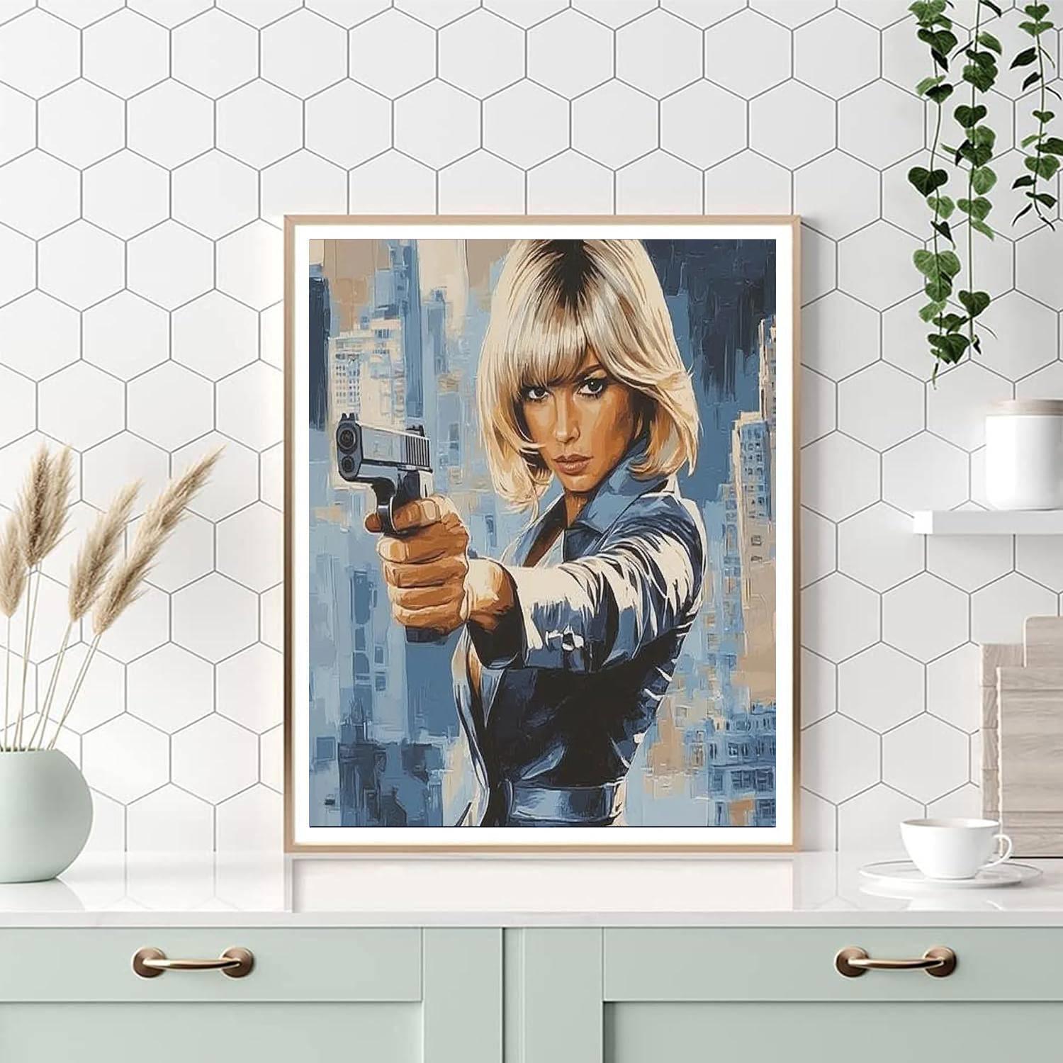 Charlize Theron: Aces High With Atomic Blonde Flair Paint By Color