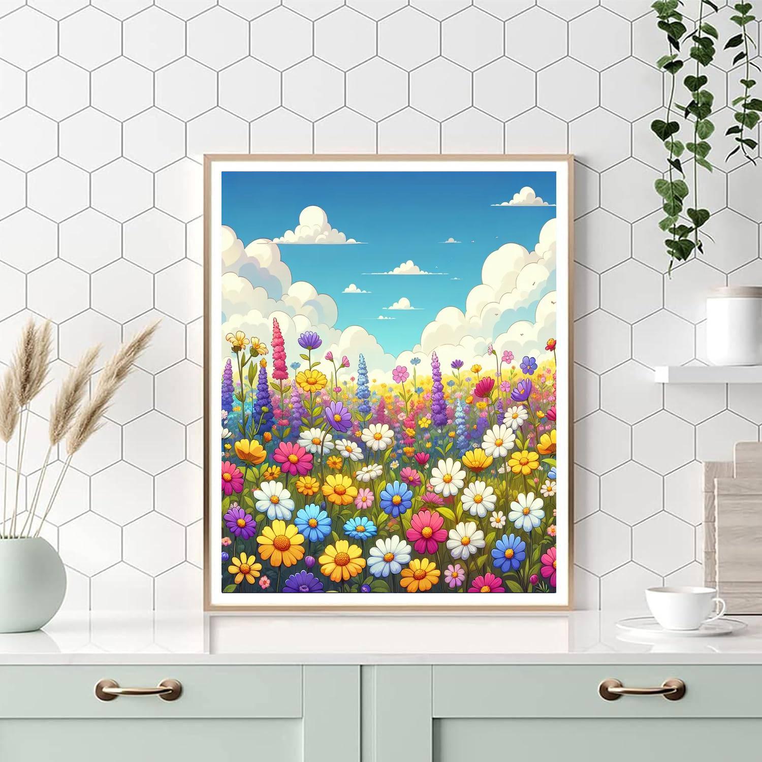 Wonderous Wildflowers Paint By Numbers Art