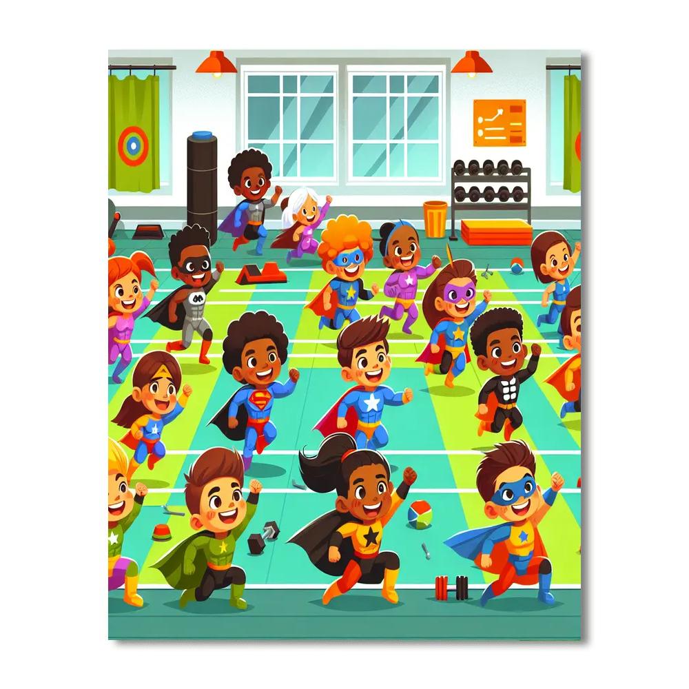 Fantastic Superhero Academy Painting By Numbers Kit