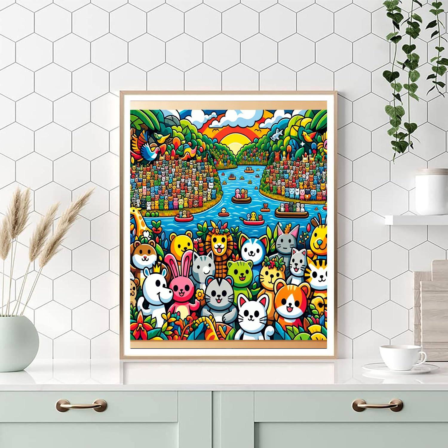 Riverbank Revelry Painting By Numbers Kit