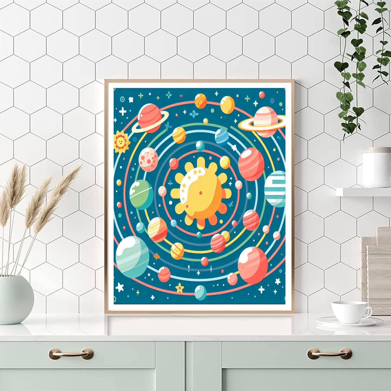Stellar Solar System Painting By Numbers Kit