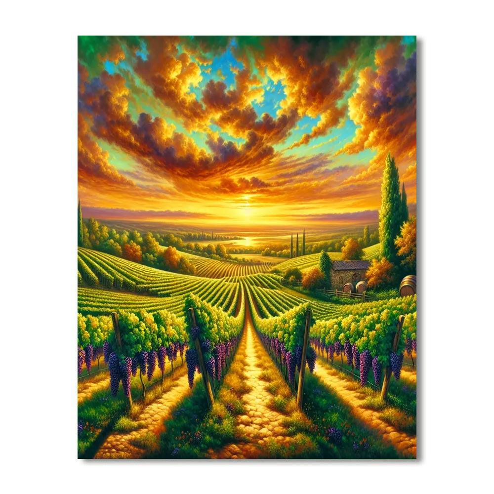 Idyllic Vineyard Bliss Paint By Color