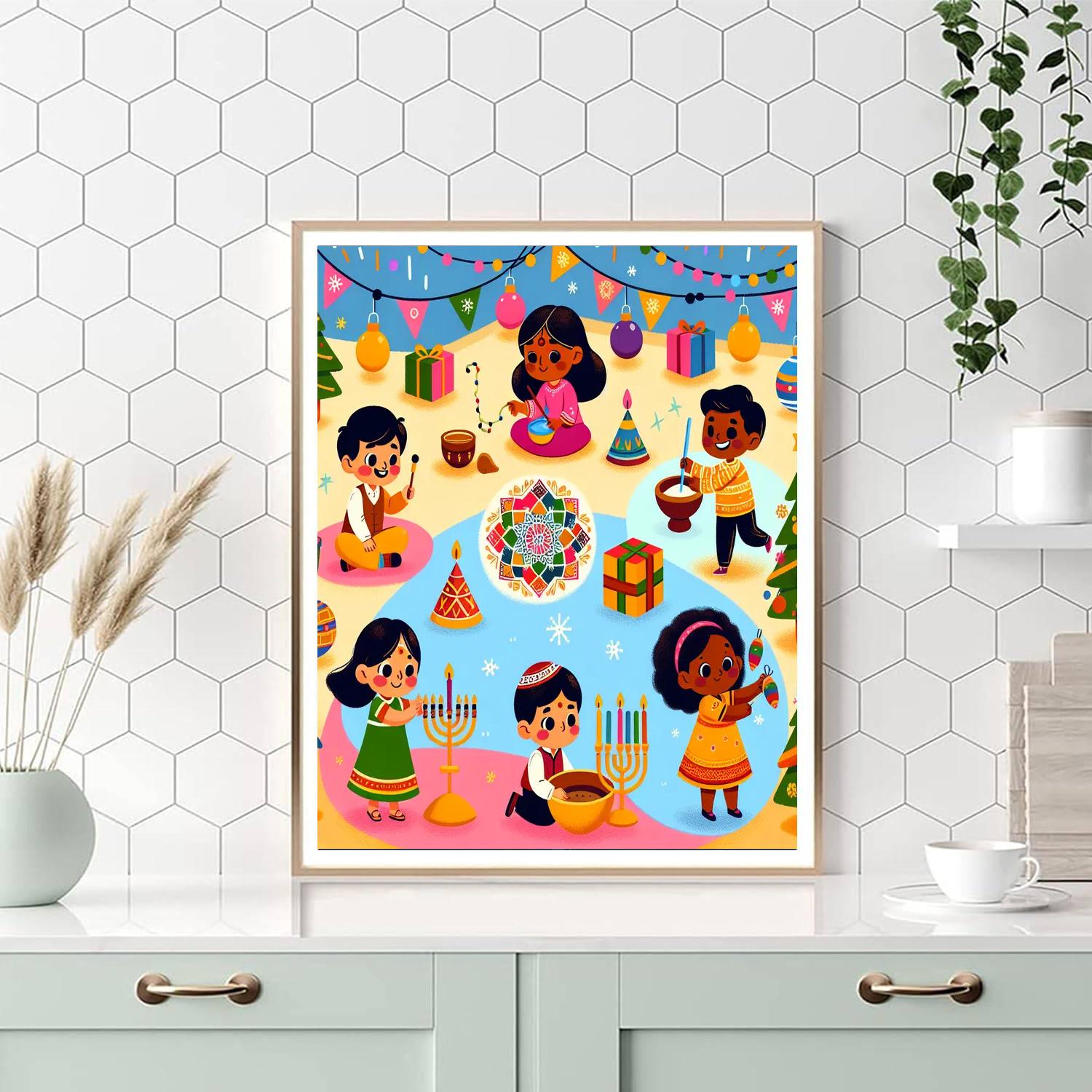 Festive Fun Paint By Numbers Kits