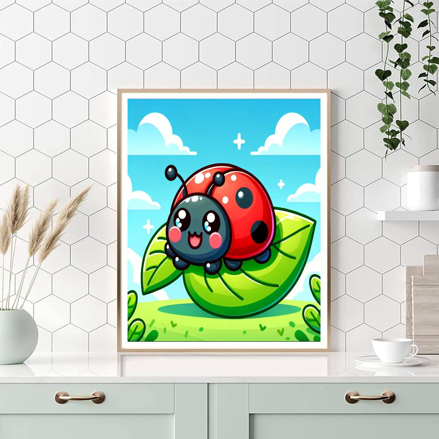 Lucky Ladybugs Paint By Numbers Art