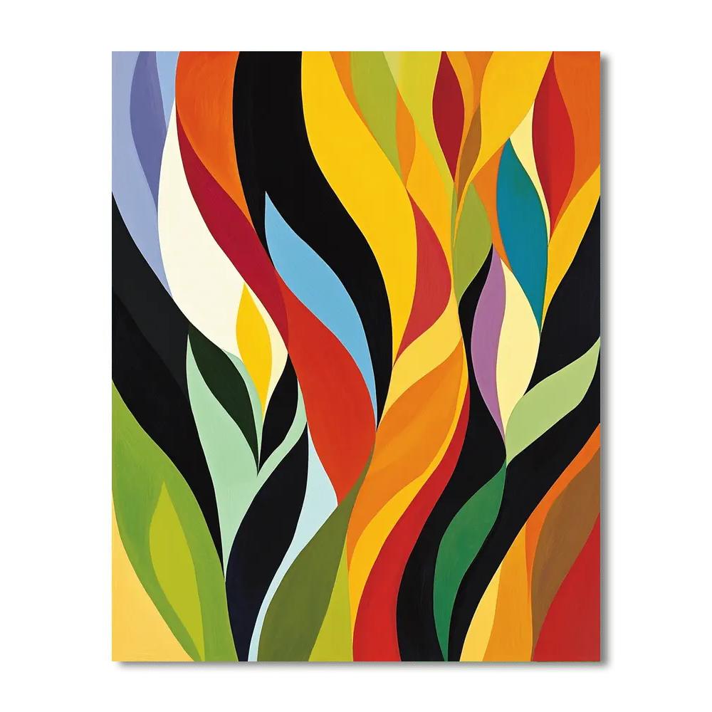 Joan Miró Inspired Abstract Curiosities  Number Painting