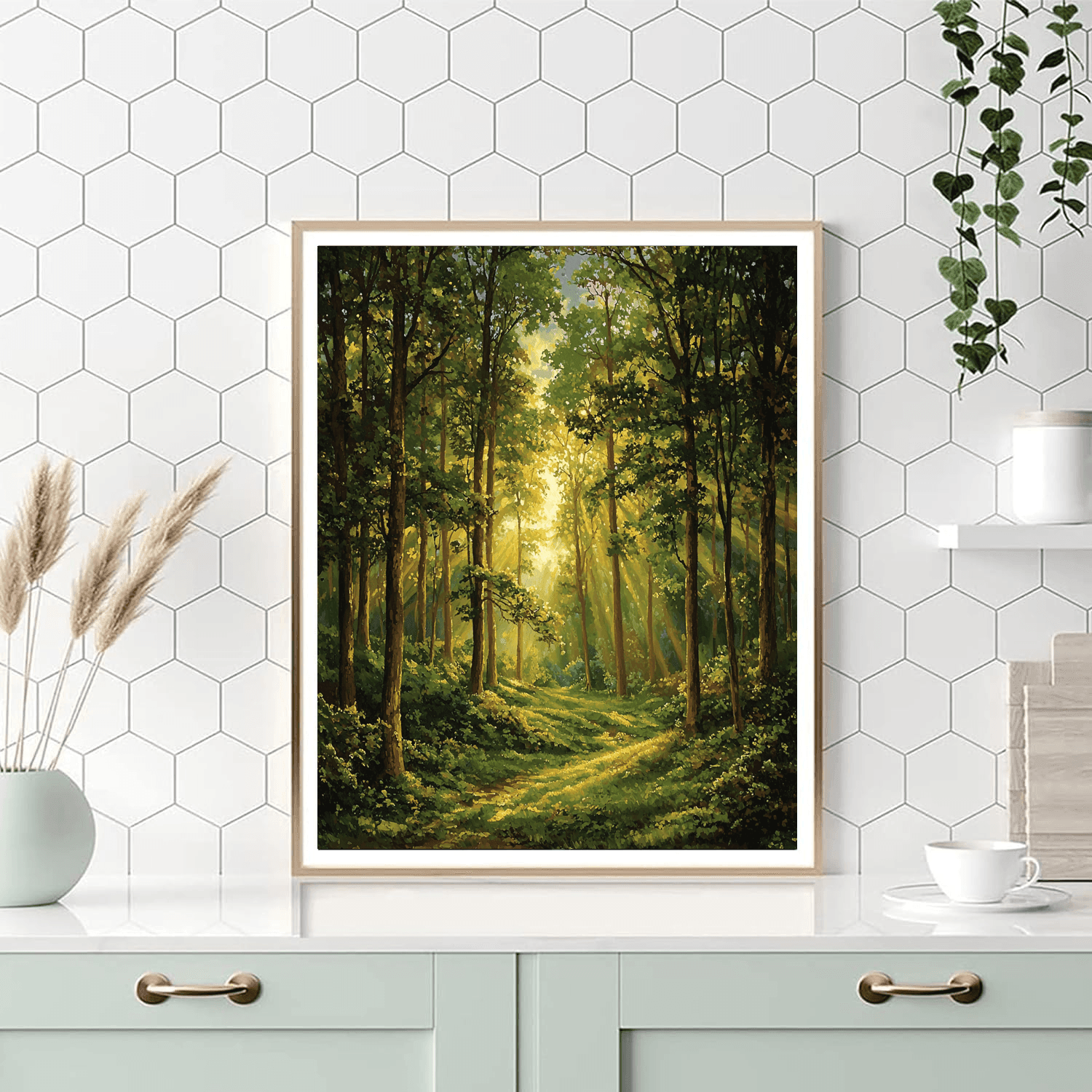 Thomas Kinkade Inspired Rays Of Hope  Paint By Numbers