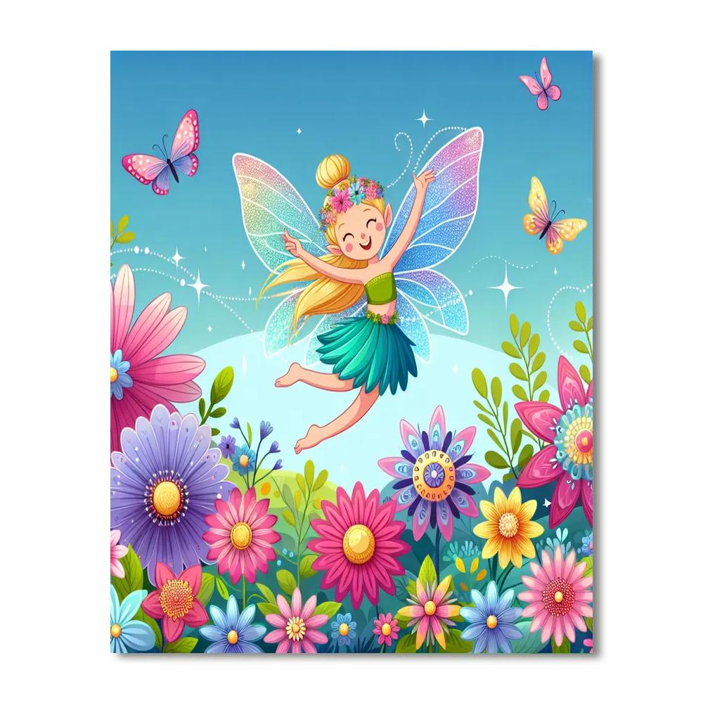 Fairy's Flower Fiesta Number Painting
