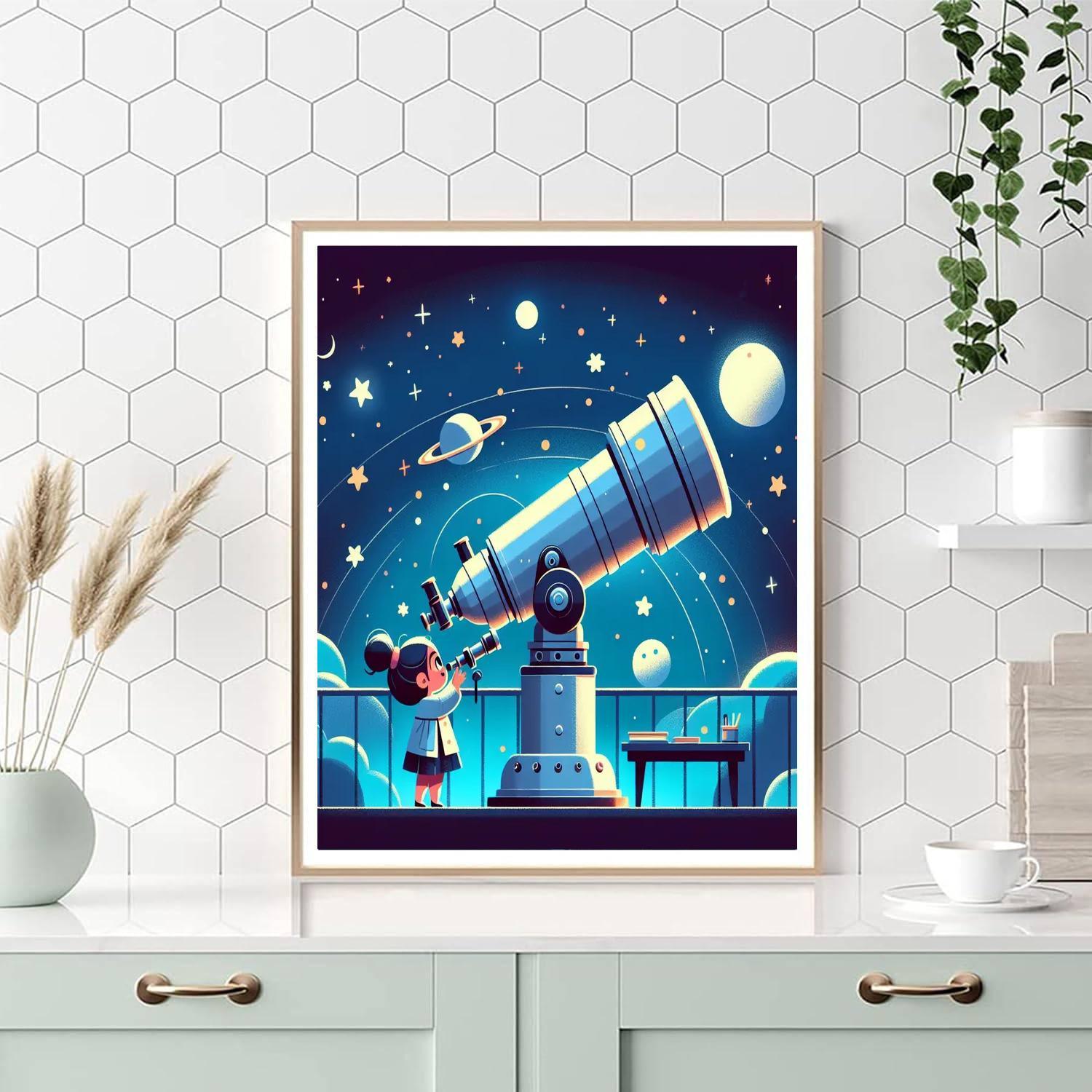 Starry Night Observatory Paint By Numbers