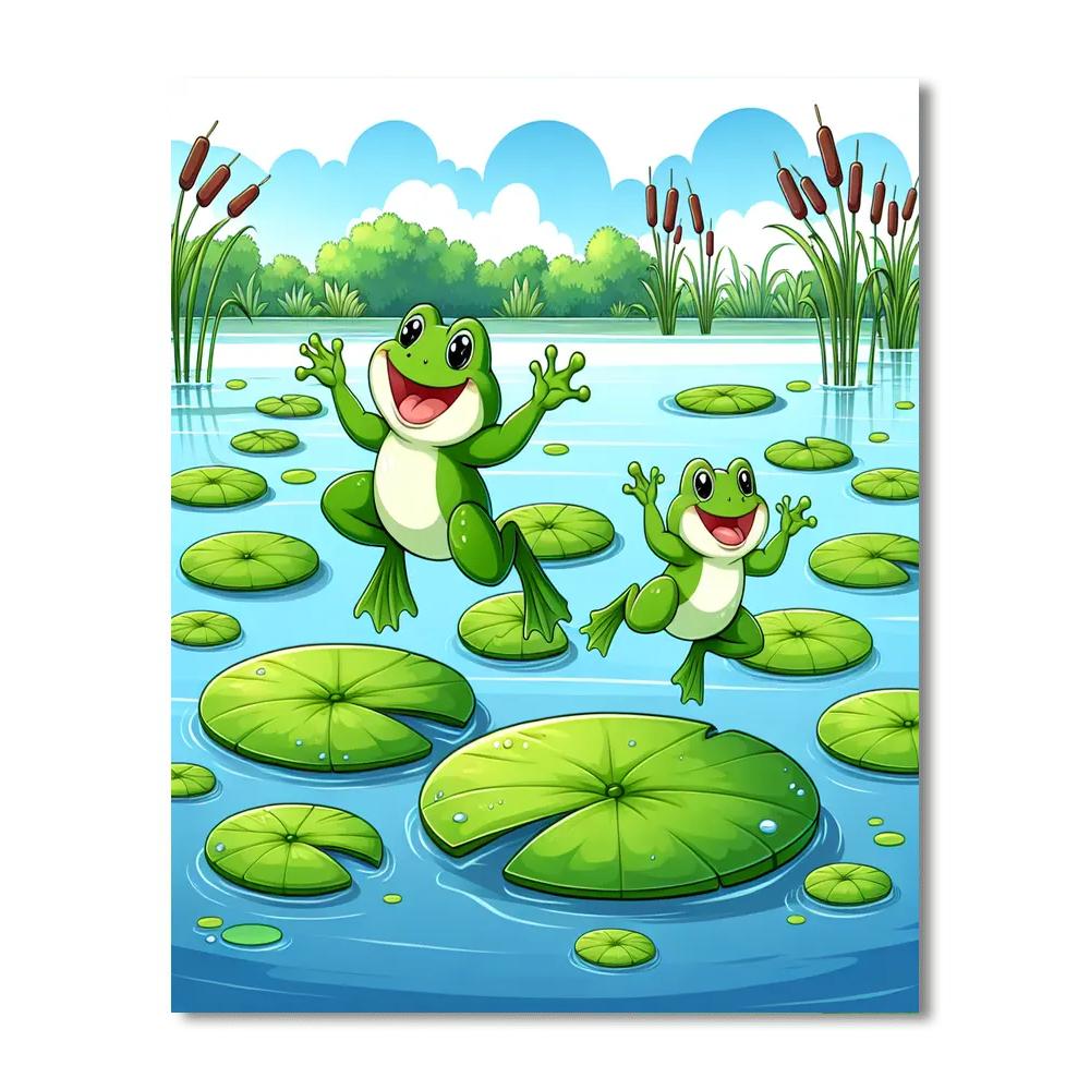 Happy Hoppers Painting Number Kit