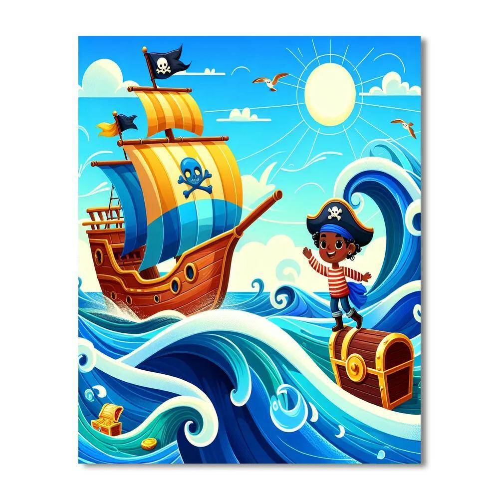 Pirate Treasure Adventure Paint By Color