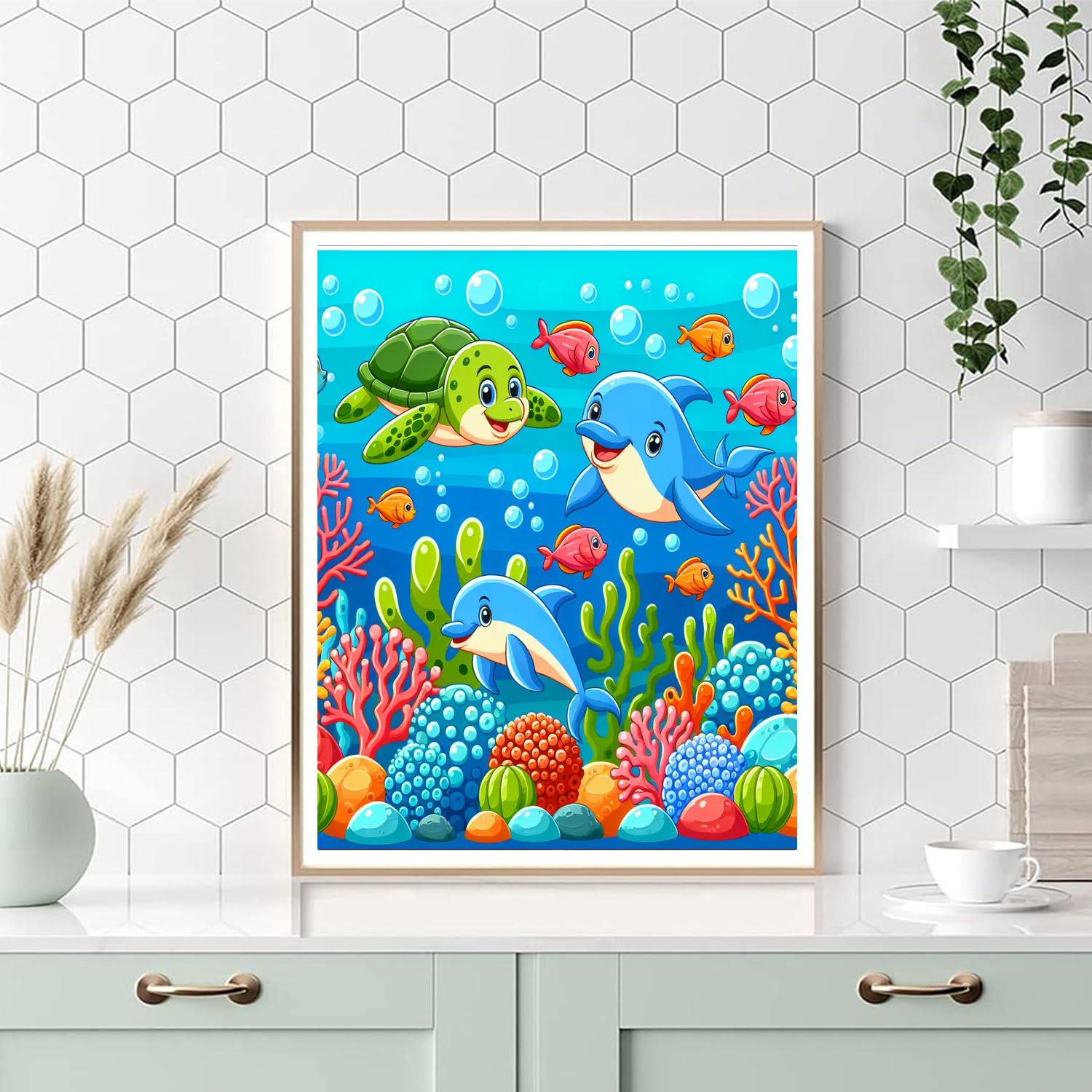 Magical Sea World DIY Paint By Numbers