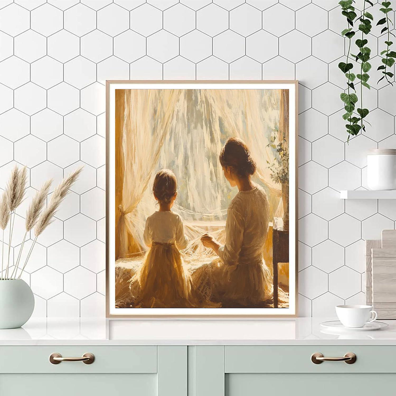 A Mother's Love In Threads Painting By Numbers Kit
