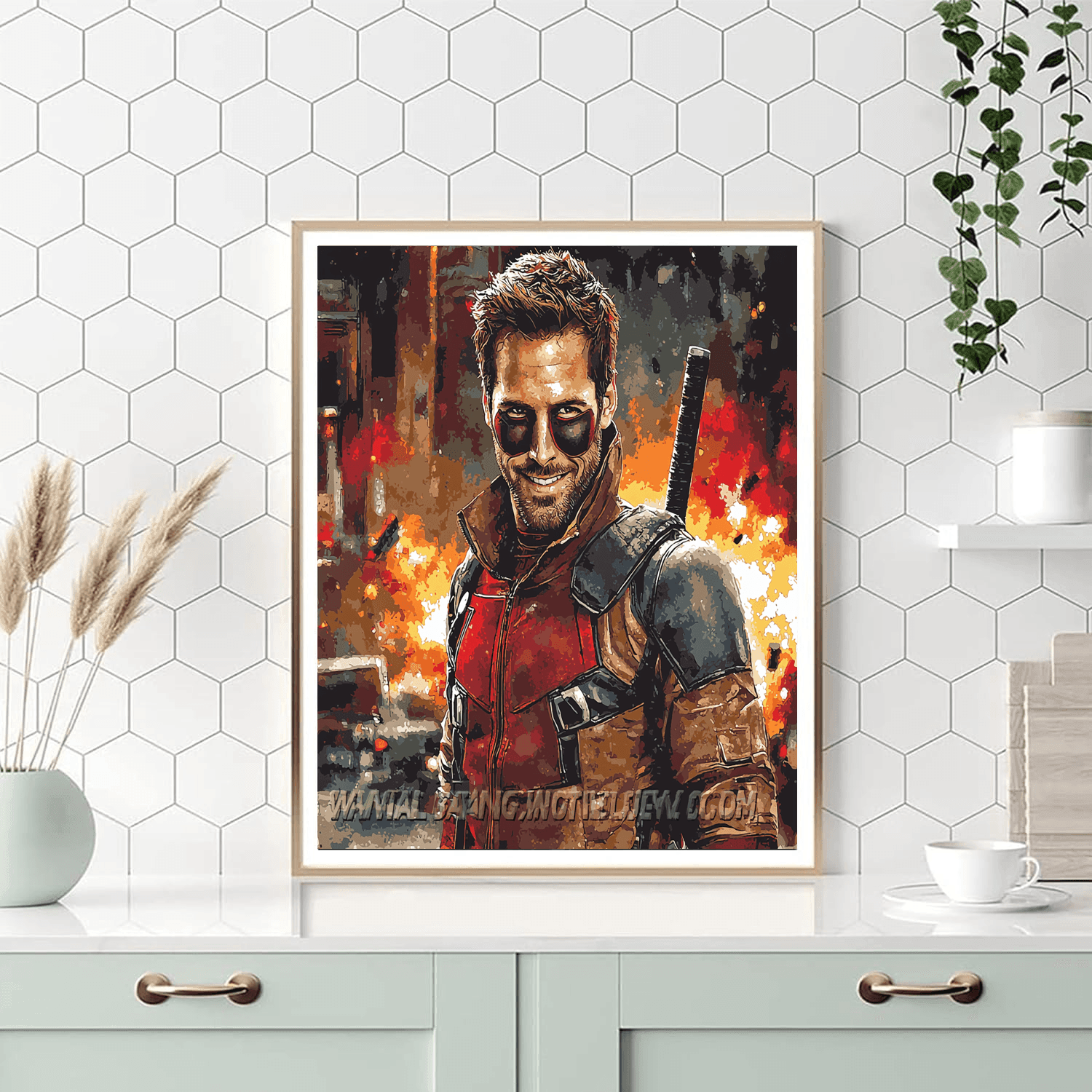 Ryan Reynolds: The Charming Deadpool Of Laughter Paint By Numbers