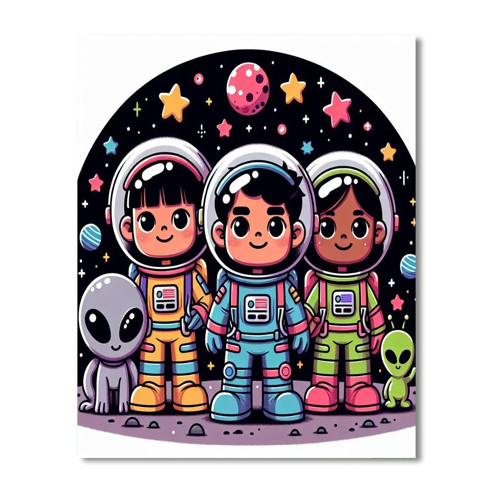 Galactic Galaxy Explorers Painting By Numbers Kit