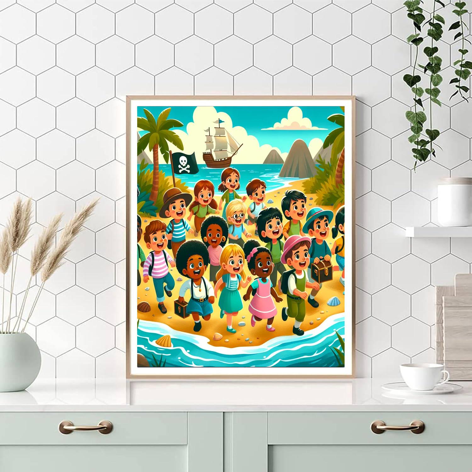 Adventurous Island Journey Paint By Number