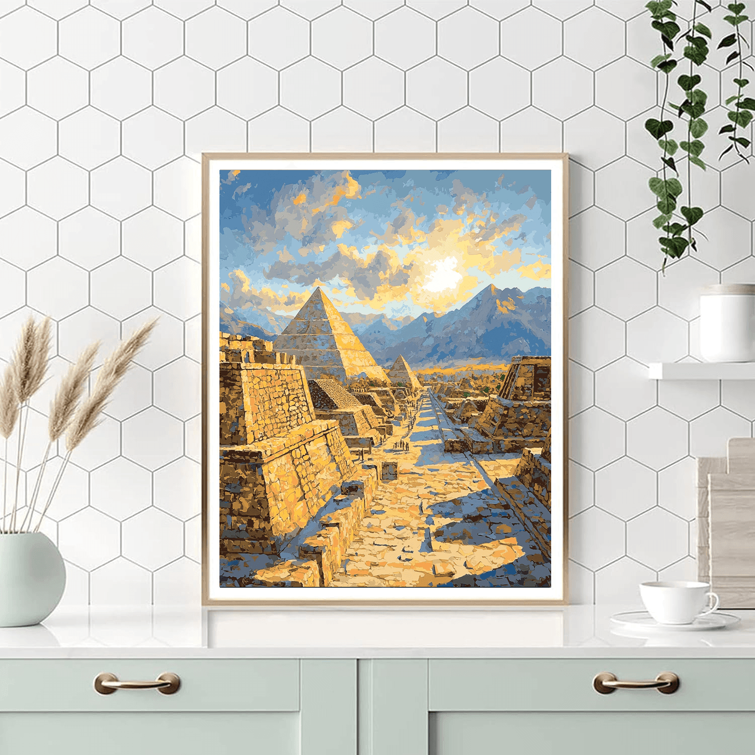 Teotihuacan Pyramids - Mexico Paint By Numbers