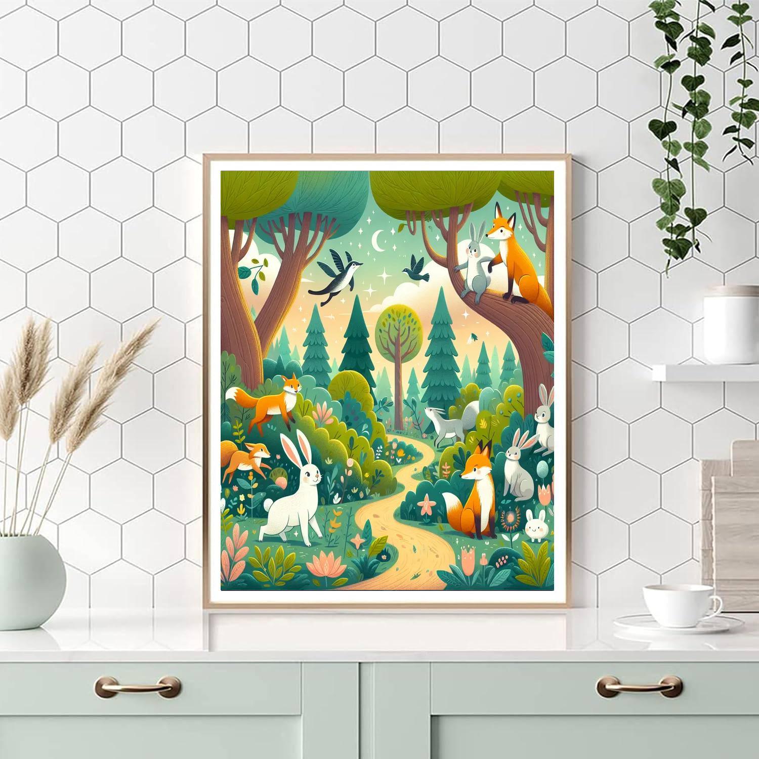 Magical Woodland Hideaway Painting By Numbers Kit
