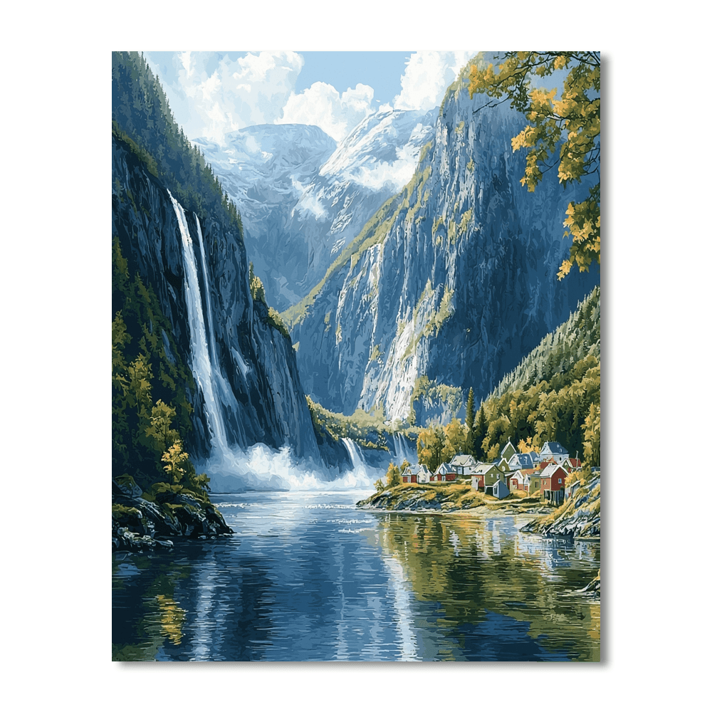 Norwegian Fjords - Norway Paint By Numbers