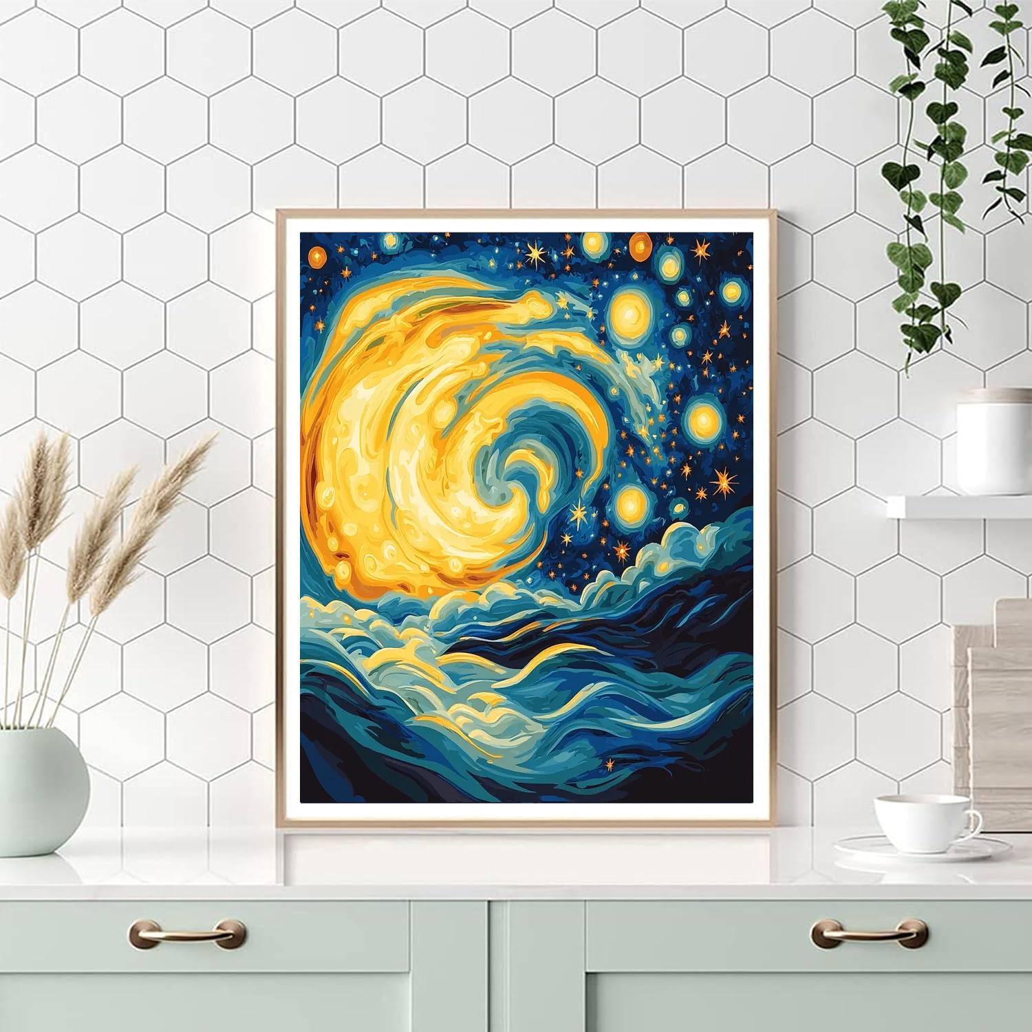 Frida Kahlo Inspired Cosmic Essence  Paint By Color