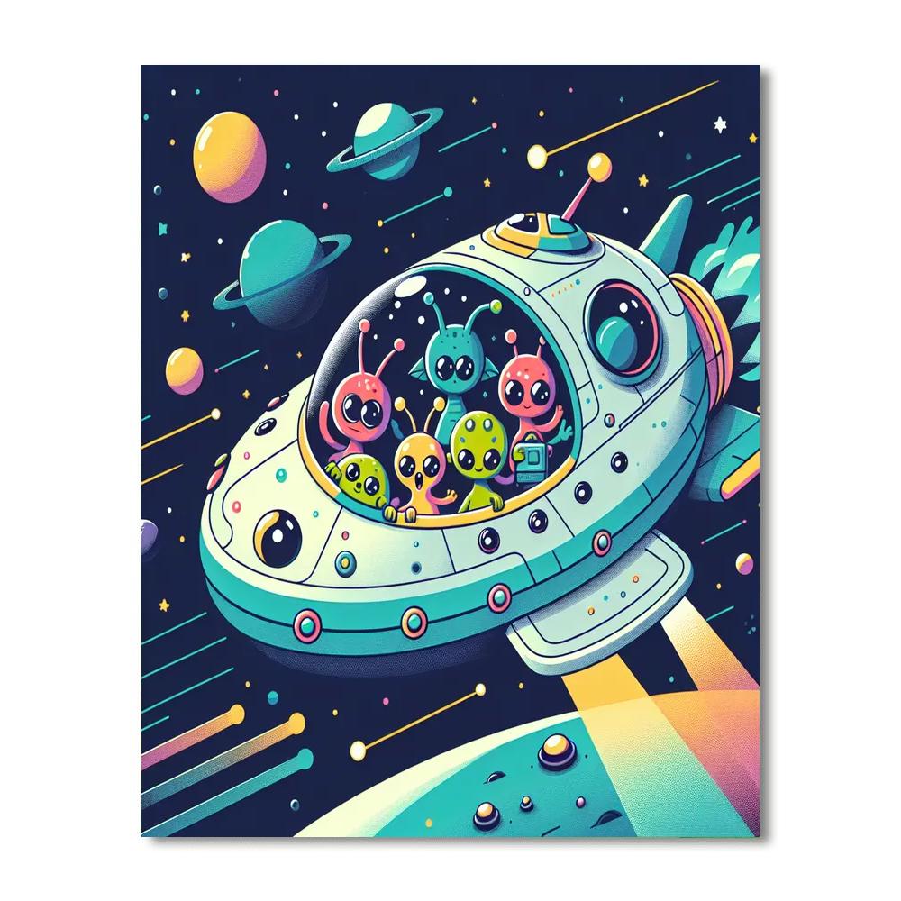Starship Safari Painting Number Kit