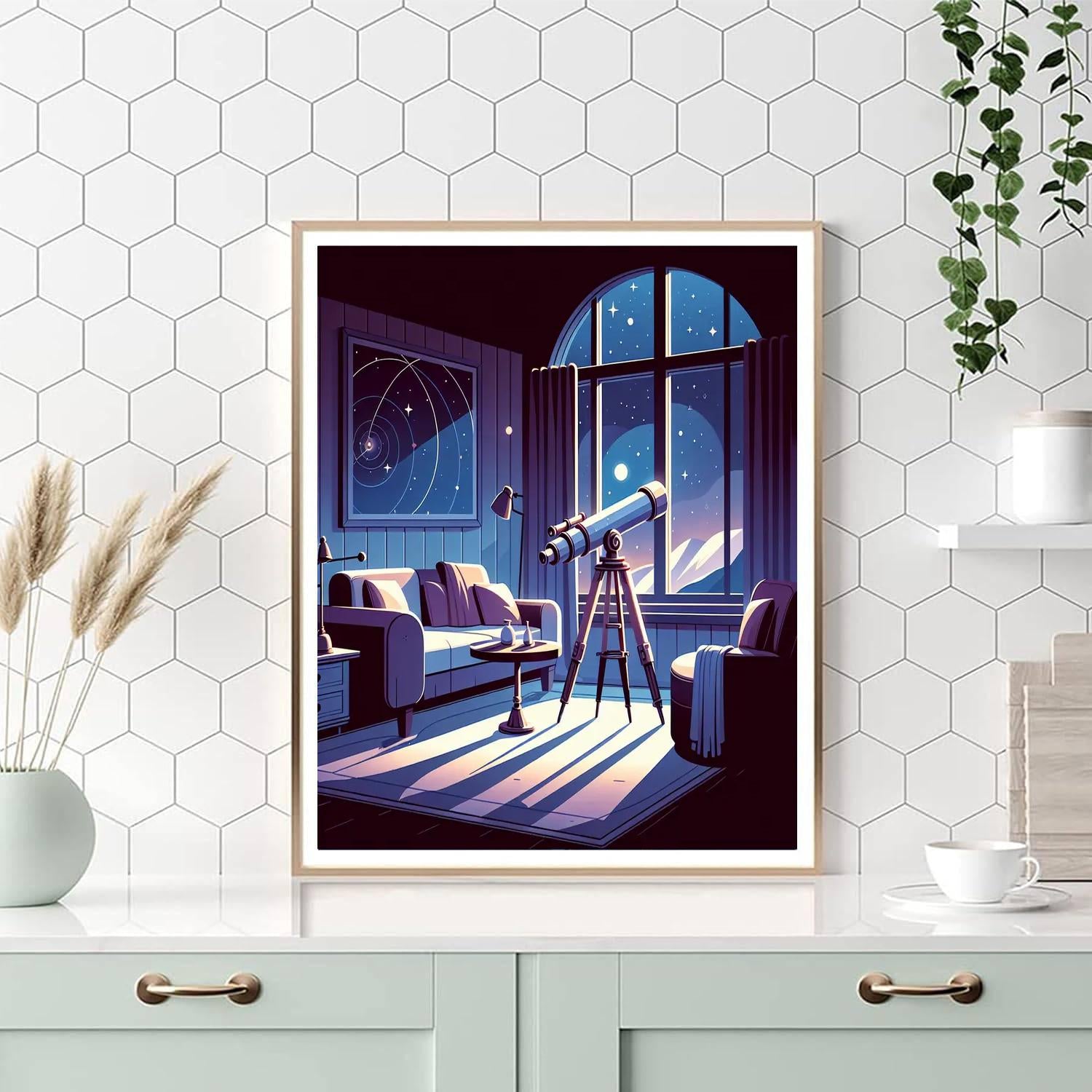 Dreamy Star Gazer's Room Paint By Color