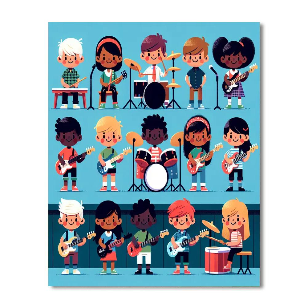 Rock And Roll Stars DIY Paint By Numbers