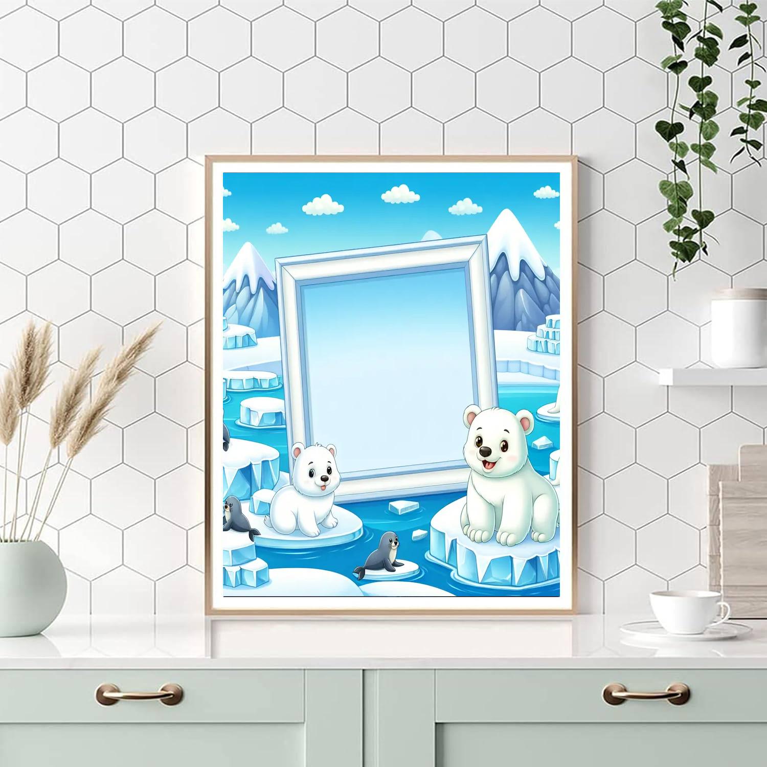Artic Adventure Party Painting Number Kit