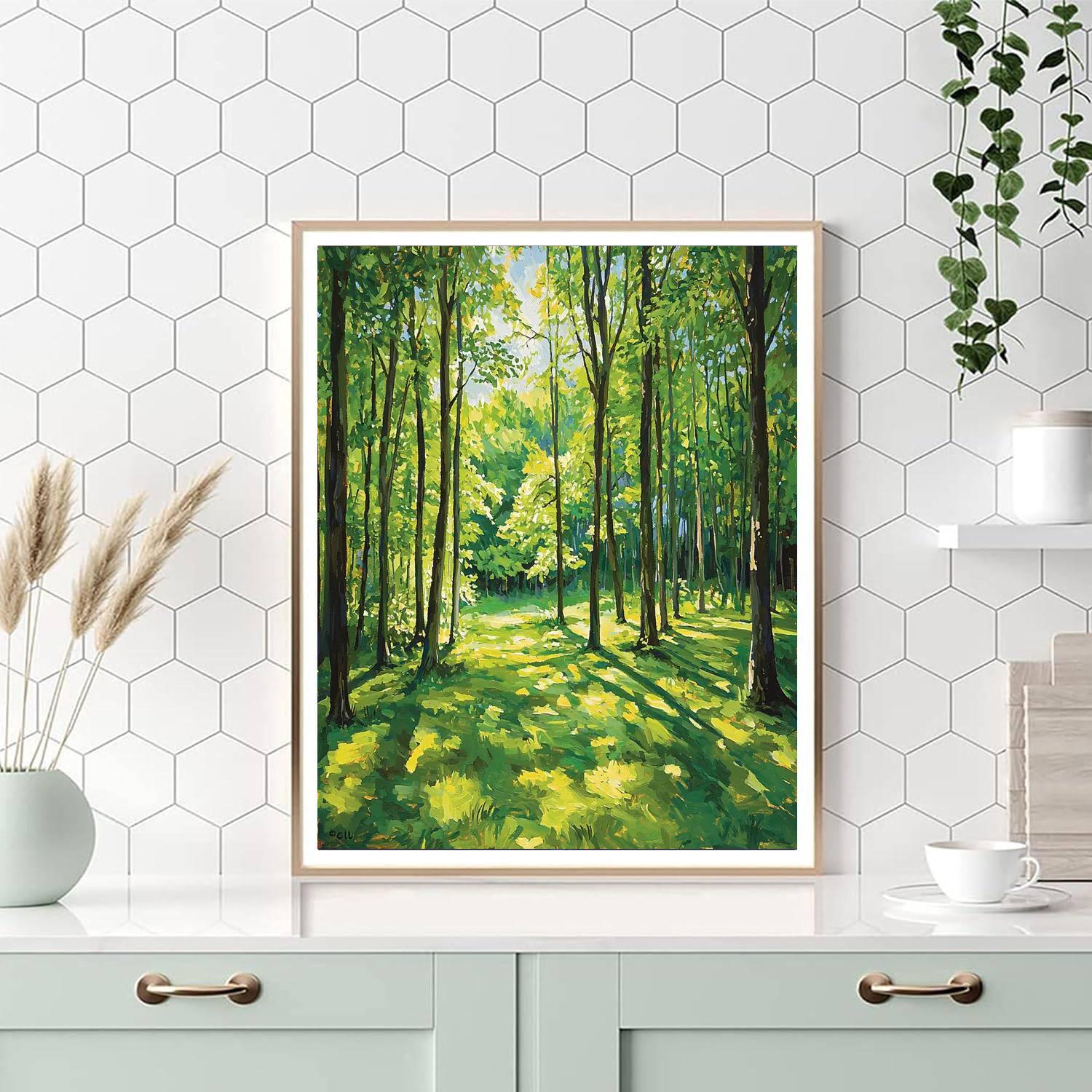 Paul Cézanne Inspired Forest’s Symphony  Painting By Numbers Kit