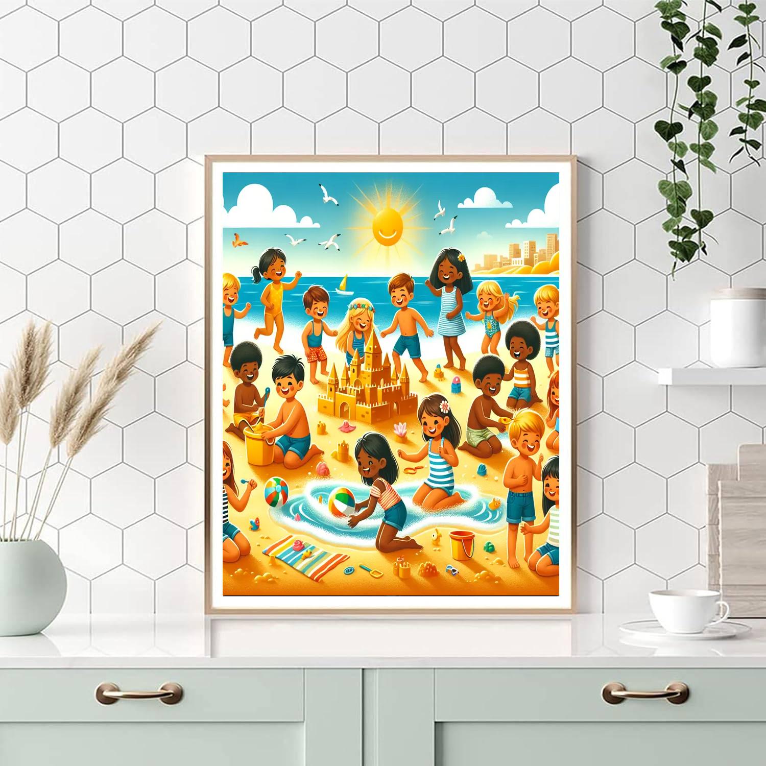 Joyful Beach Bash Numbered Painting Kits