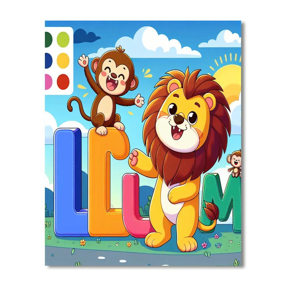 Adventure With Alphabets Paint By Number