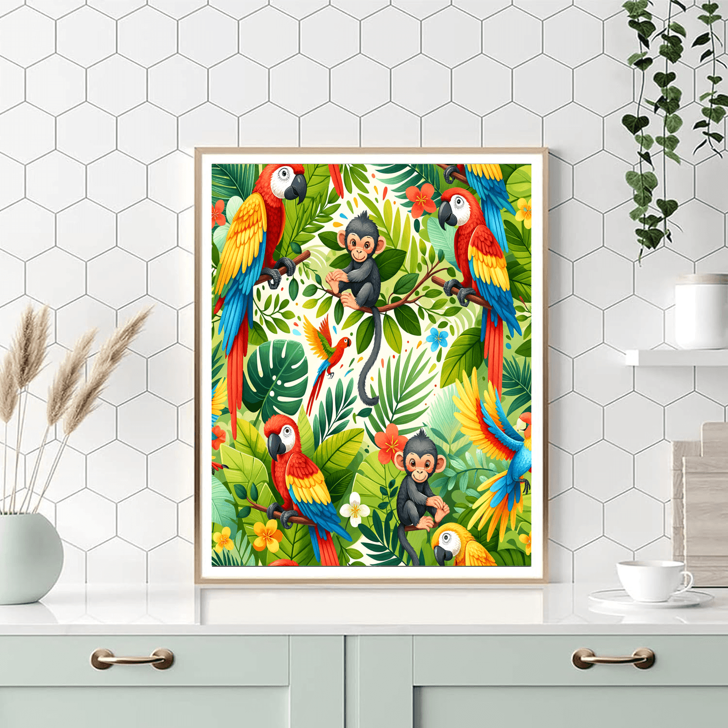 Playful Jungle Rhythm Paint By Numbers