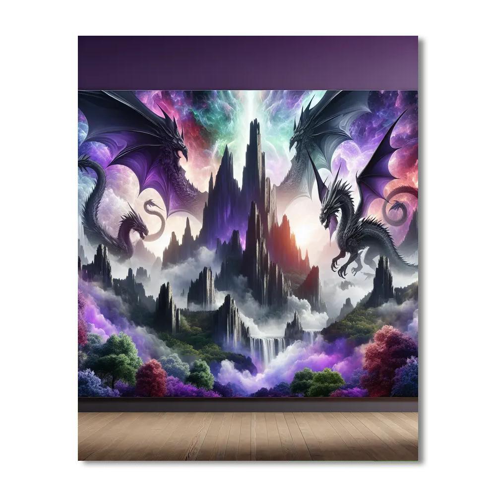 Dragon Mystical Realm DIY Paint By Numbers