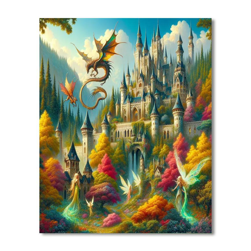 Magical Kingdom For Young Adventurers Numbered Painting Kits