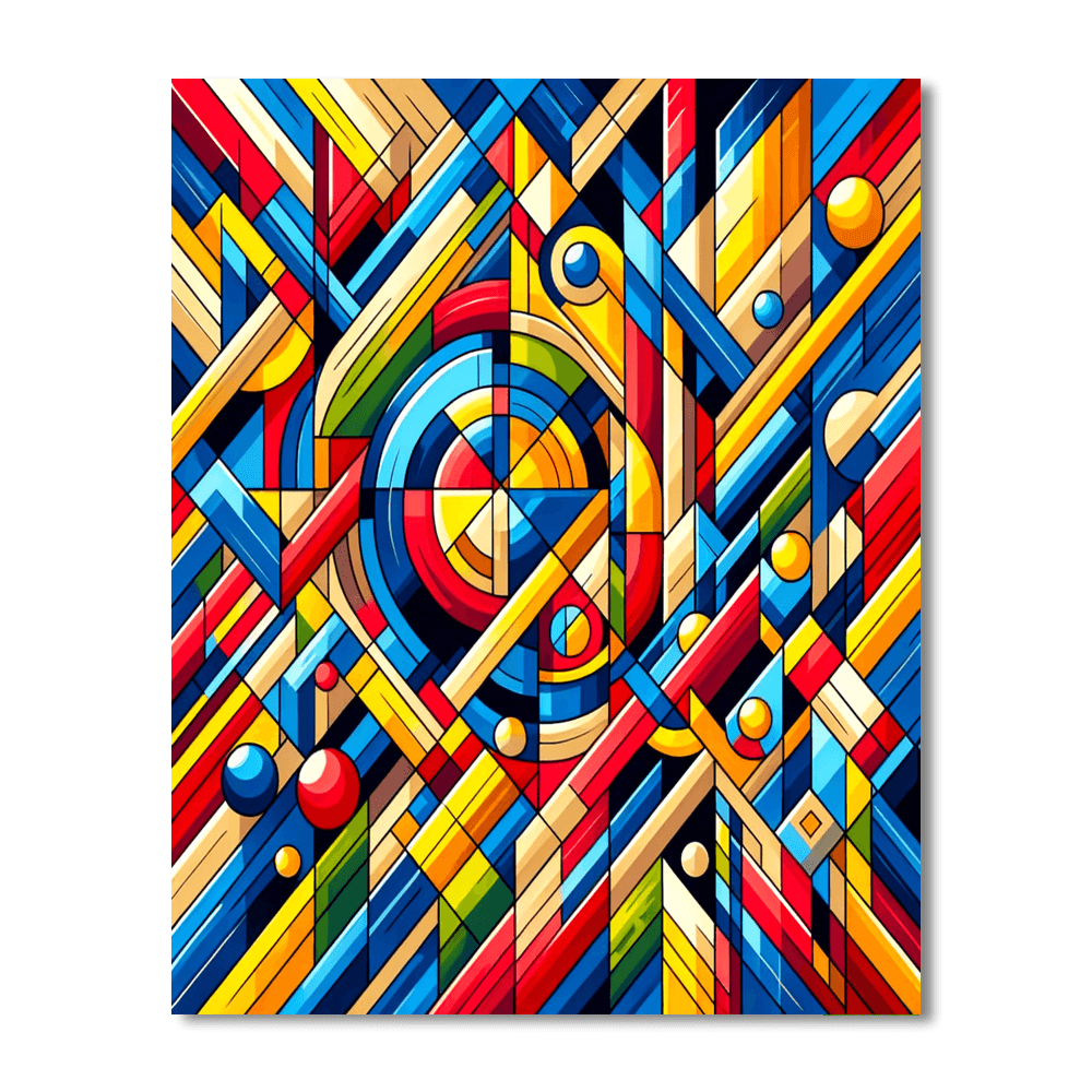 Intriguing Geometric Patterns Numbered Painting Kits