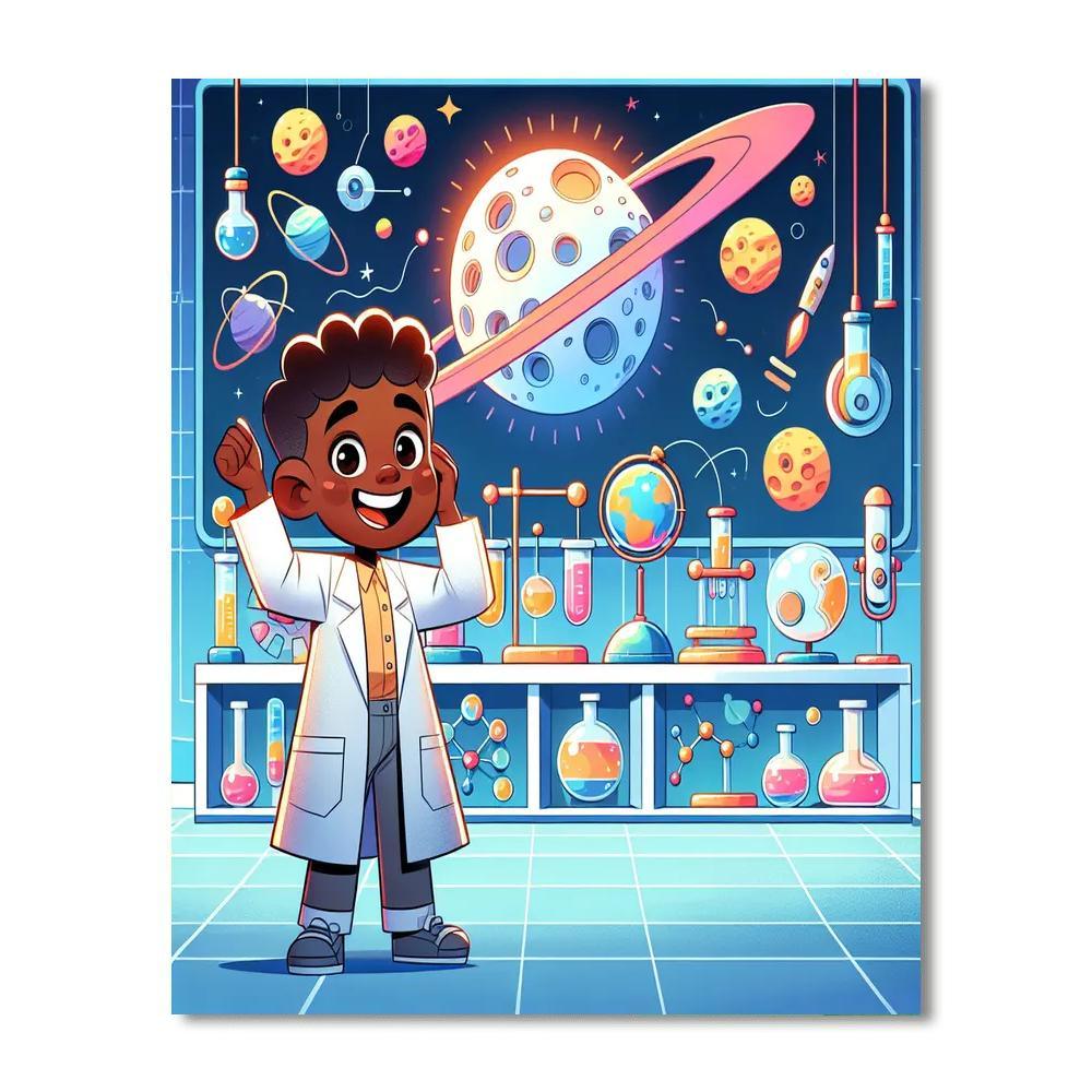 Lunar Laboratory Exploration Paint By Numbers Kits