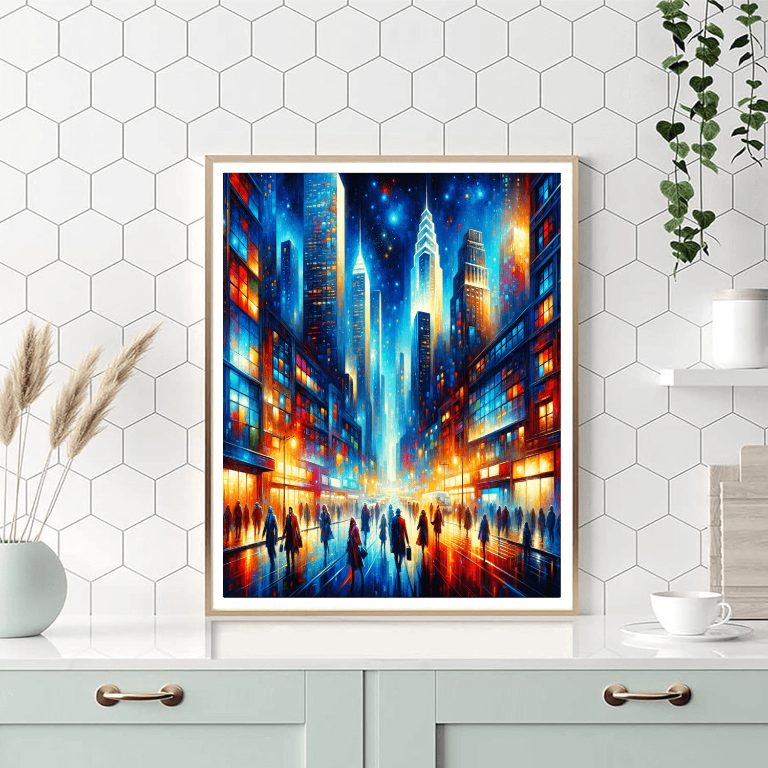 Vivid City Streets DIY Paint By Numbers