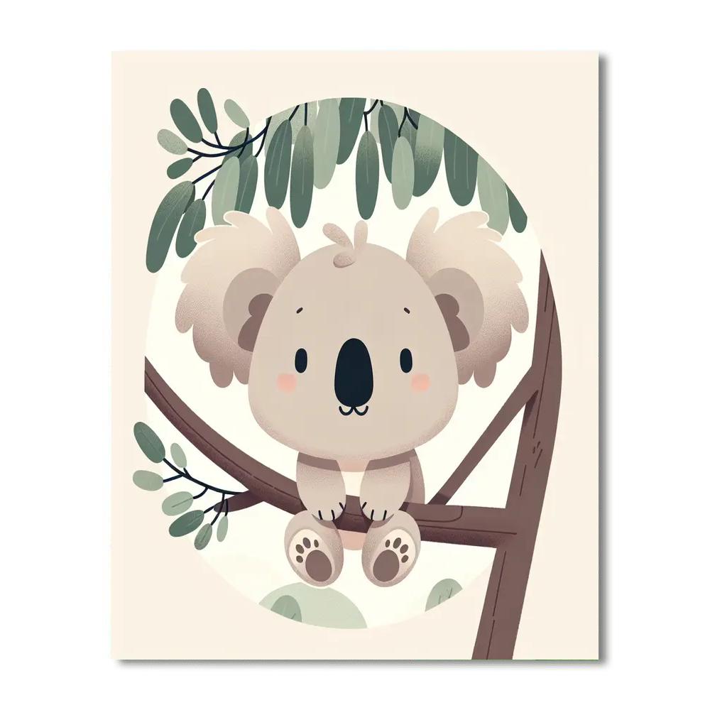 Cuddly Koala Scene Number Painting