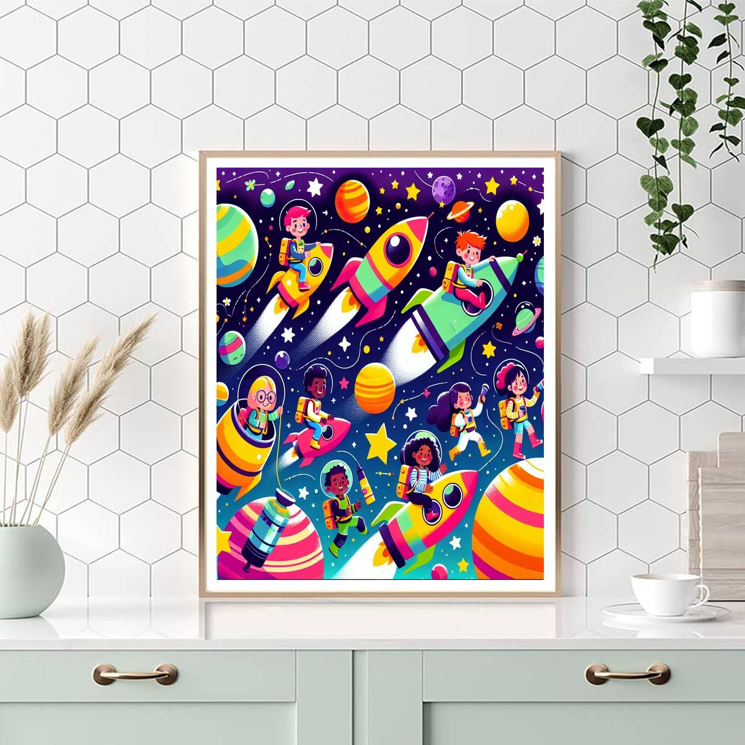 Space Odyssey Explorer Painting Number Kit