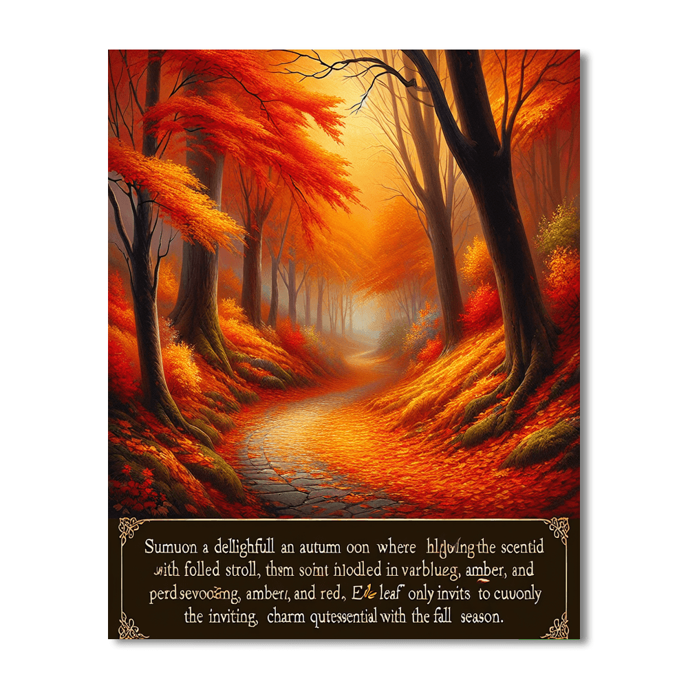 Enchanting Autumn Trail Paint By Color