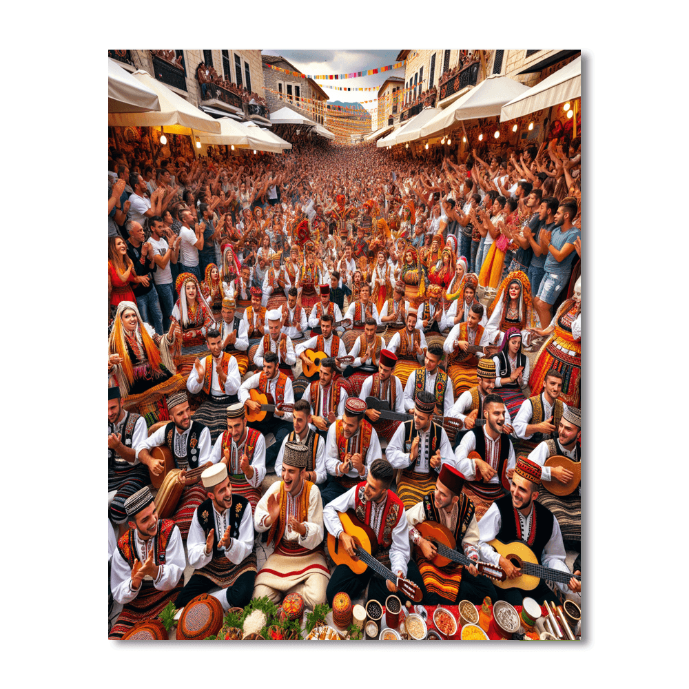 Folk Music Festival - Gjirokaster DIY Paint By Numbers